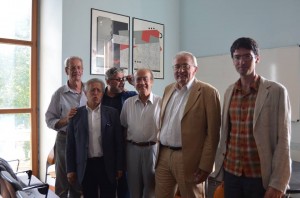 Da sinistra Gianni Palumbo, Eugenio De Crescenzo, Sandro Zioni, Alfonso Pascale, Alberto Valentini e Alberto Fasolo